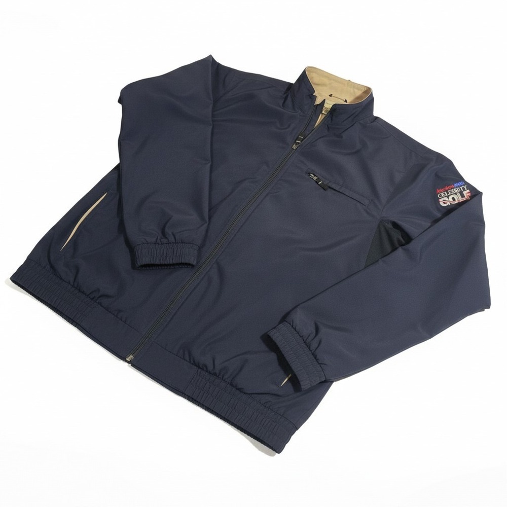 Cutter & Buck Mens American Airlines Celebrity Golf Jacket Navy Blue Large